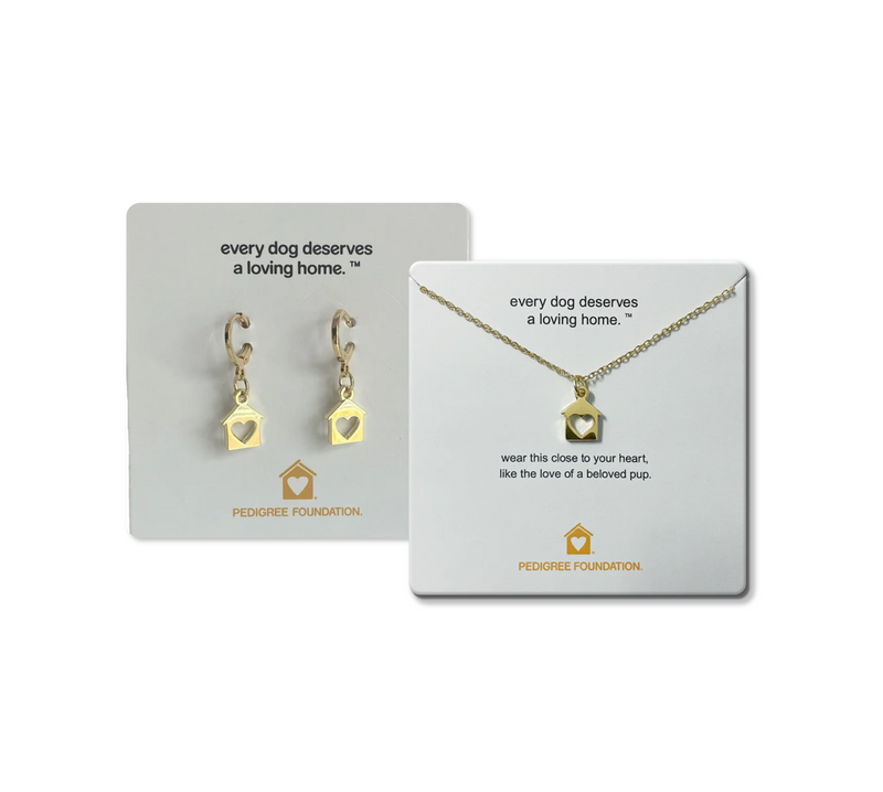 Heart House Earring and Necklace Bundle