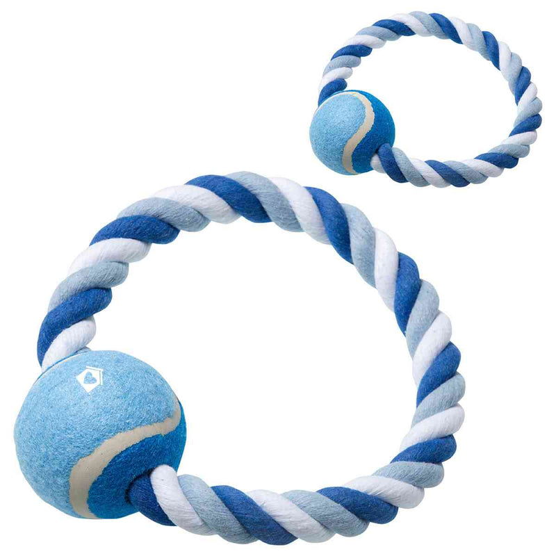 Circle Rope Ring & Tennis Ball Dog Toy