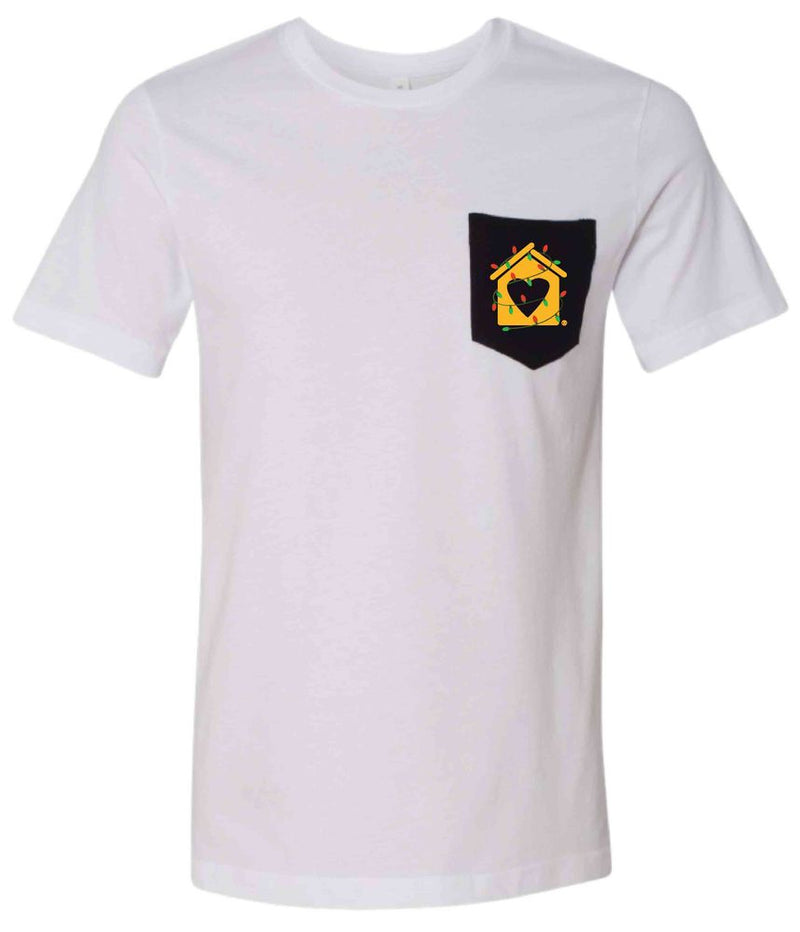 Heart House Pocket  Holiday T-Shirt