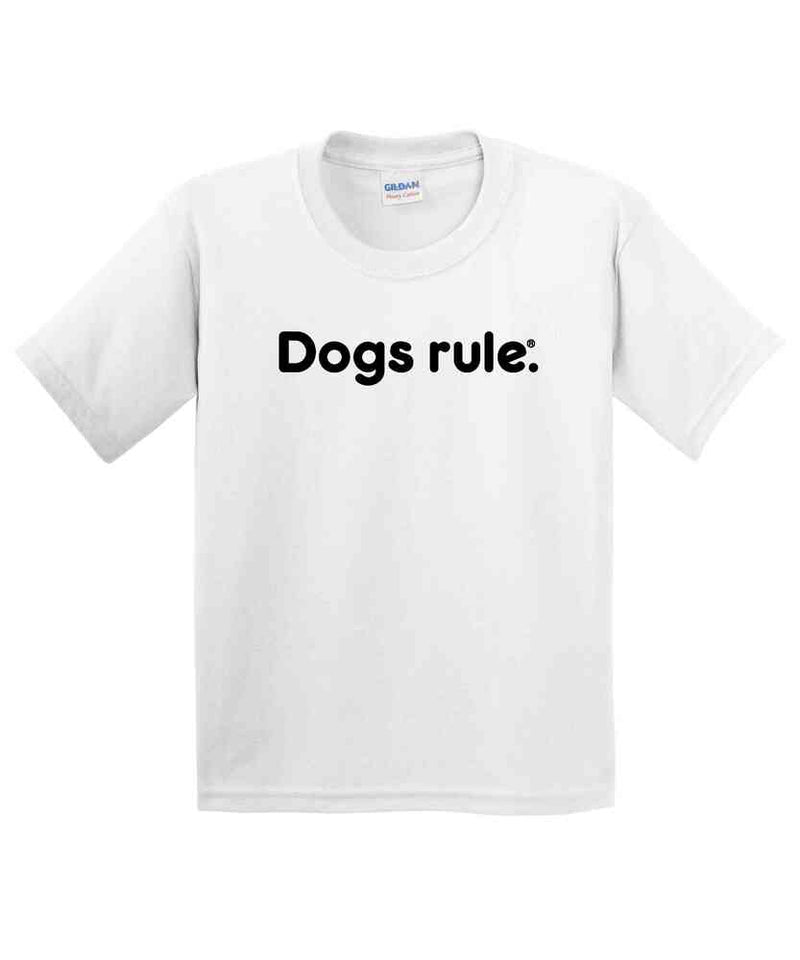 Youth Dogs rule.™ B&W T-Shirt